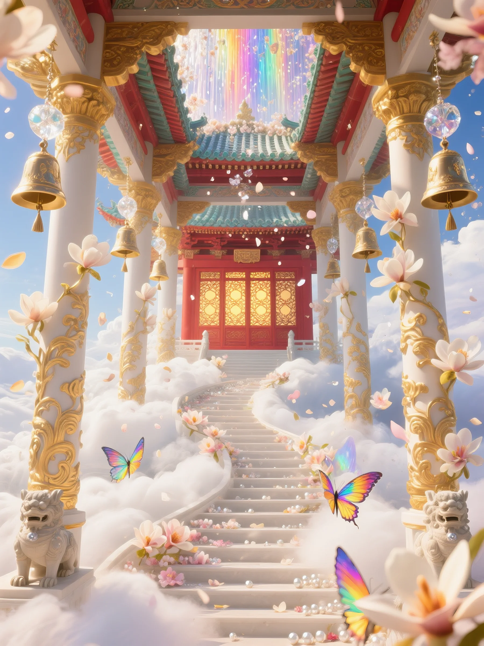 即梦AI 【仙侠神话】| 云顶仙宫，仙景同游，附提示词