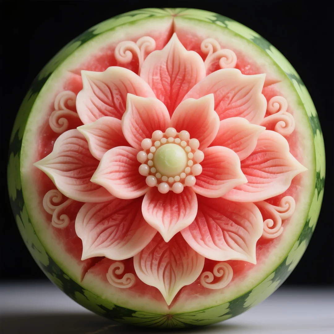 即梦AI 【水果】【西瓜】| 炎炎夏日，来一组赏心悦目的西瓜图案解暑降温，附提示词
