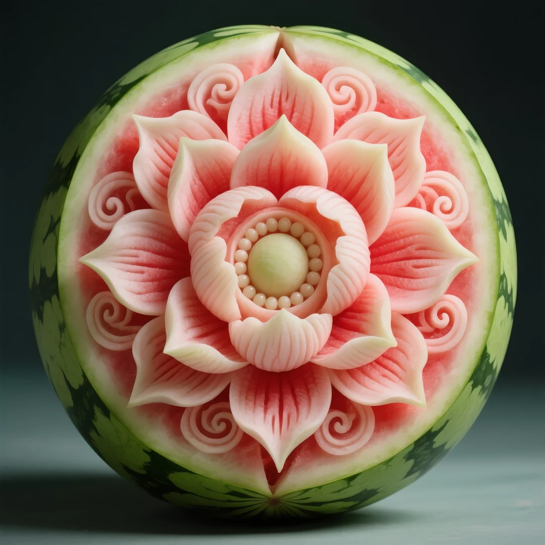 即梦AI 【水果】【西瓜】| 炎炎夏日，来一组赏心悦目的西瓜图案解暑降温，附提示词