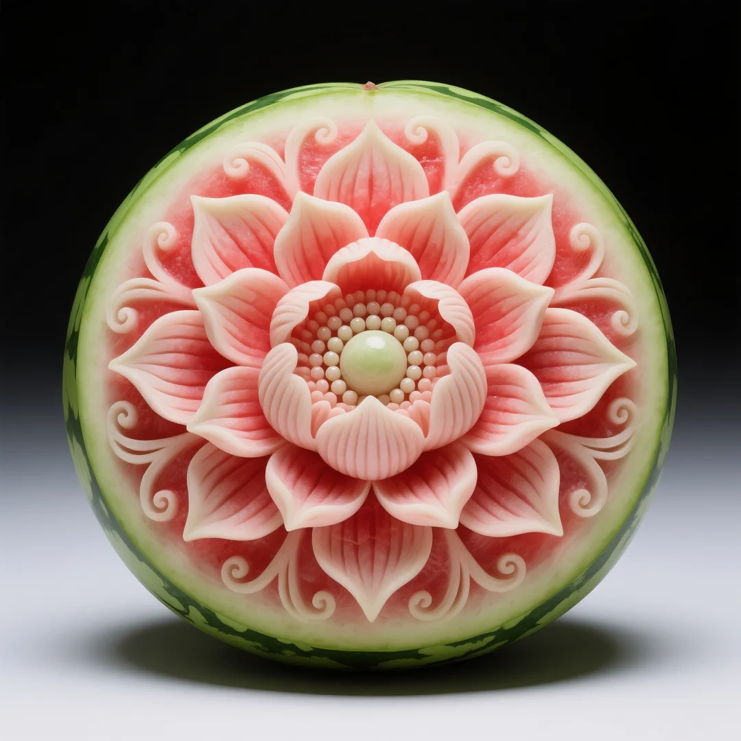 即梦AI 【水果】【西瓜】| 炎炎夏日，来一组赏心悦目的西瓜图案解暑降温，附提示词