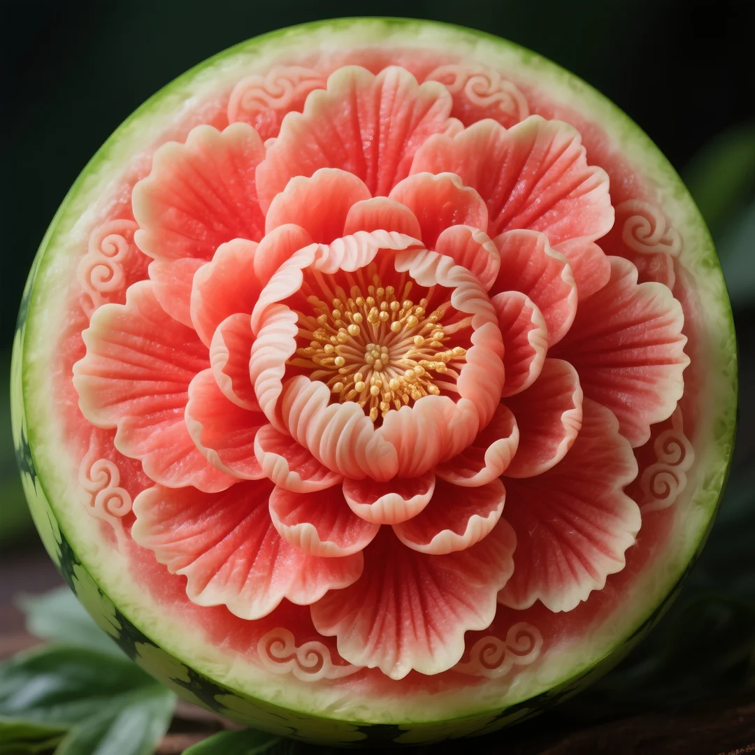 即梦AI 【水果】【西瓜】| 炎炎夏日，来一组赏心悦目的西瓜图案解暑降温，附提示词