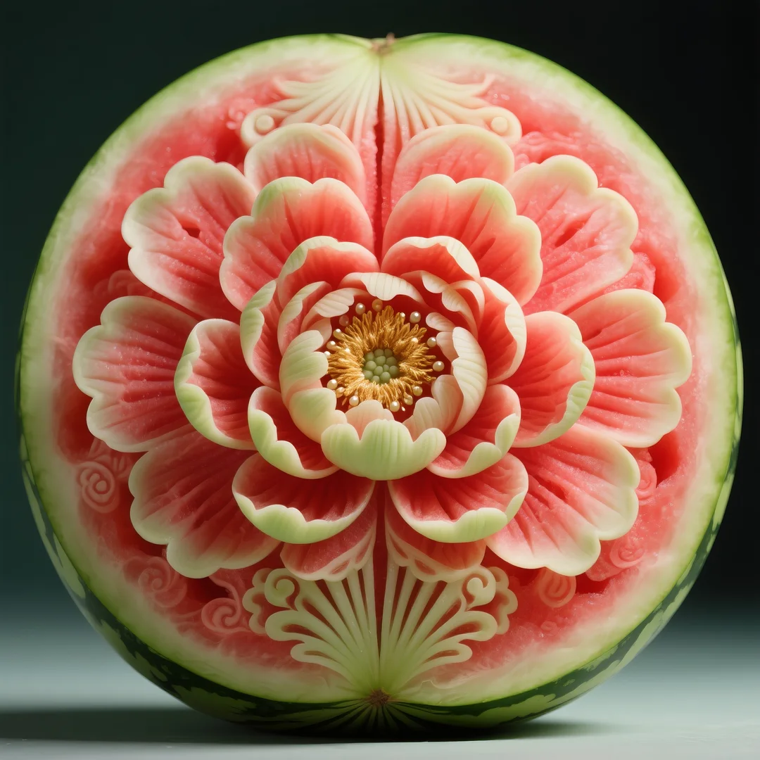 即梦AI 【水果】【西瓜】| 炎炎夏日，来一组赏心悦目的西瓜图案解暑降温，附提示词