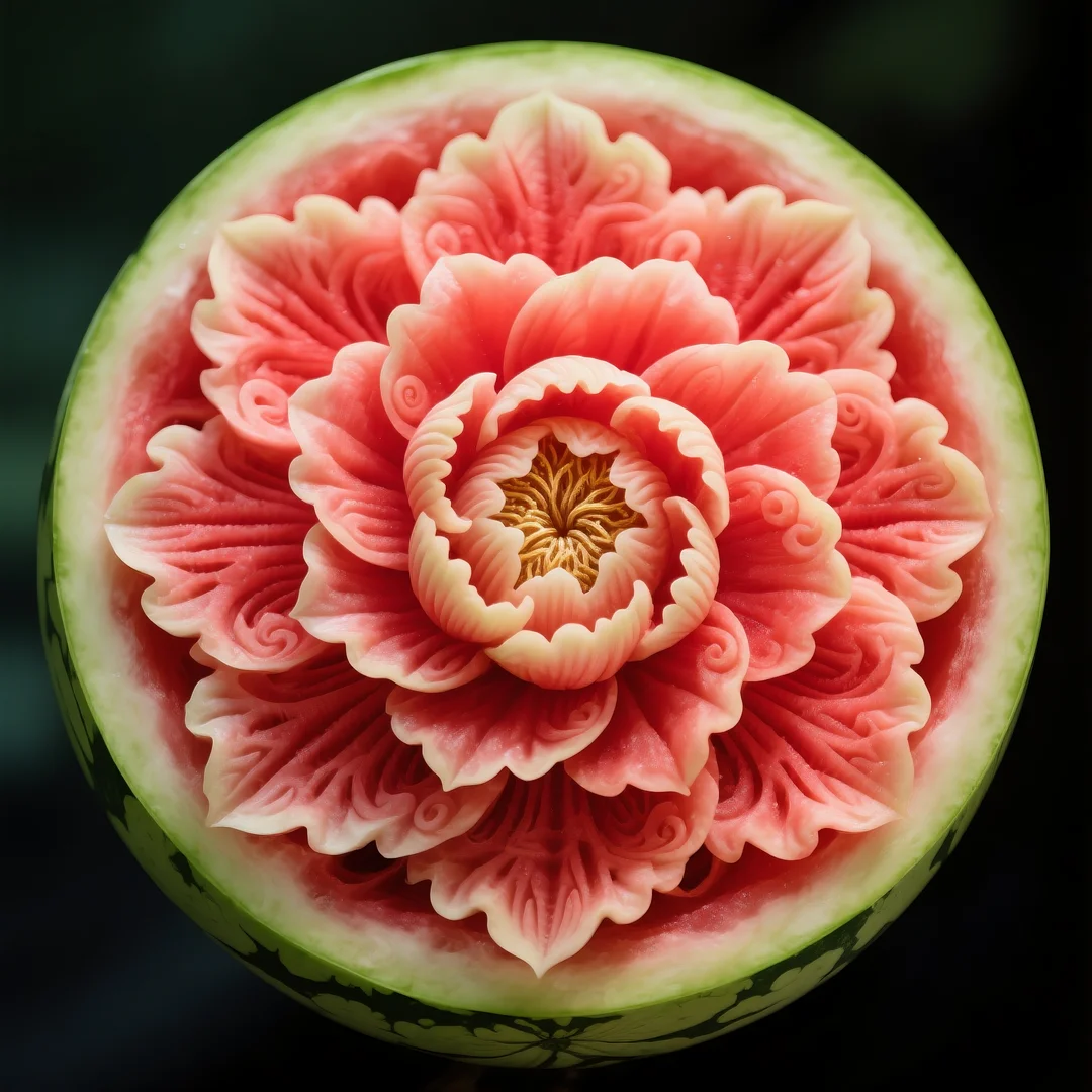 即梦AI 【水果】【西瓜】| 炎炎夏日，来一组赏心悦目的西瓜图案解暑降温，附提示词