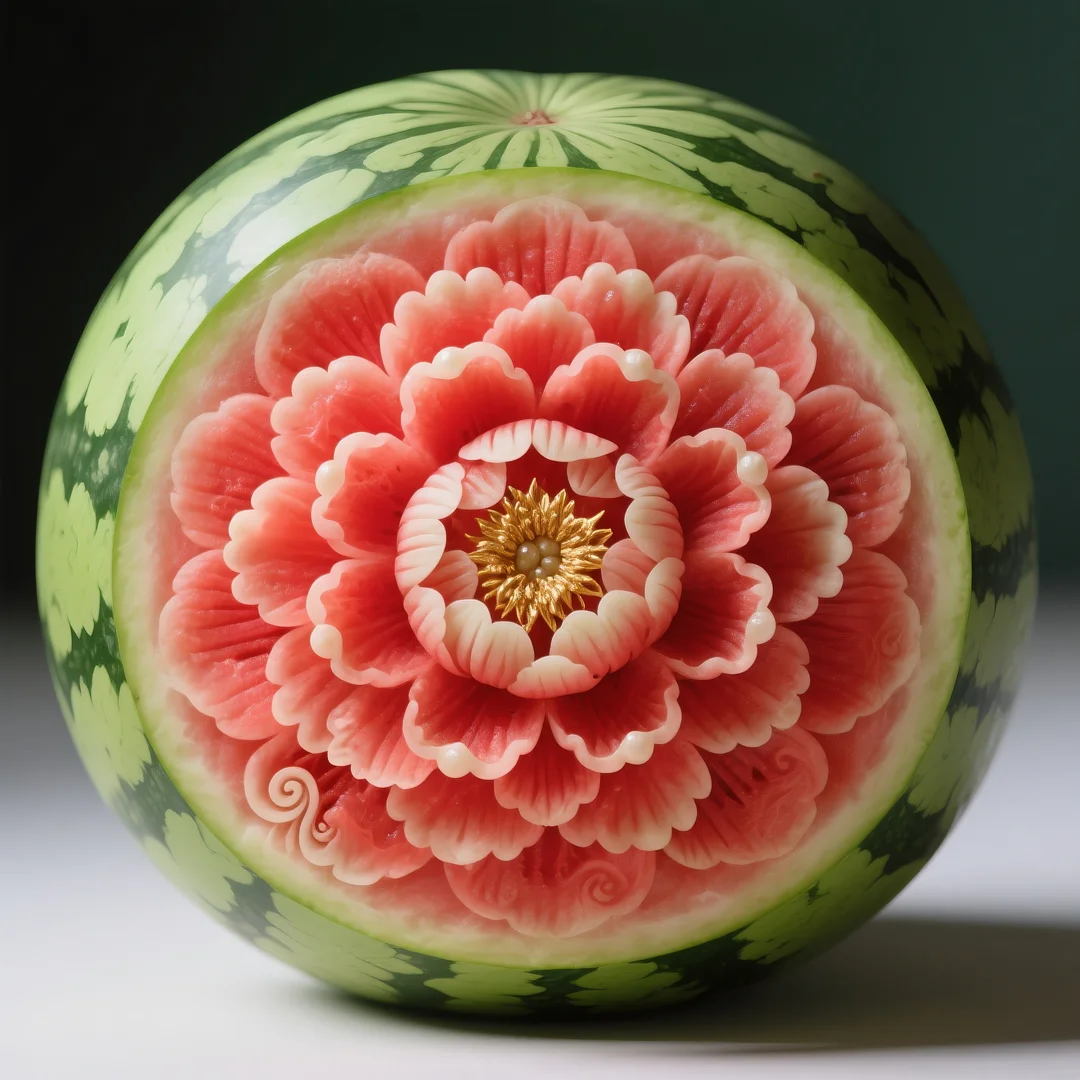 即梦AI 【水果】【西瓜】| 炎炎夏日，来一组赏心悦目的西瓜图案解暑降温，附提示词