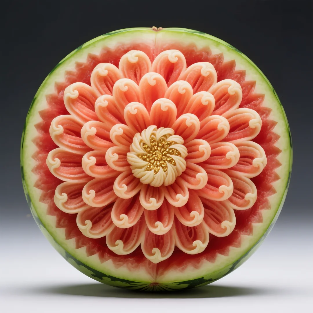即梦AI 【水果】【西瓜】| 炎炎夏日，来一组赏心悦目的西瓜图案解暑降温，附提示词