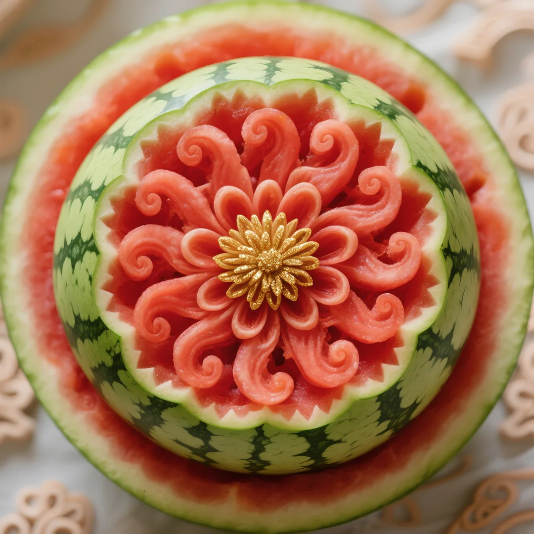 即梦AI 【水果】【西瓜】| 炎炎夏日，来一组赏心悦目的西瓜图案解暑降温，附提示词