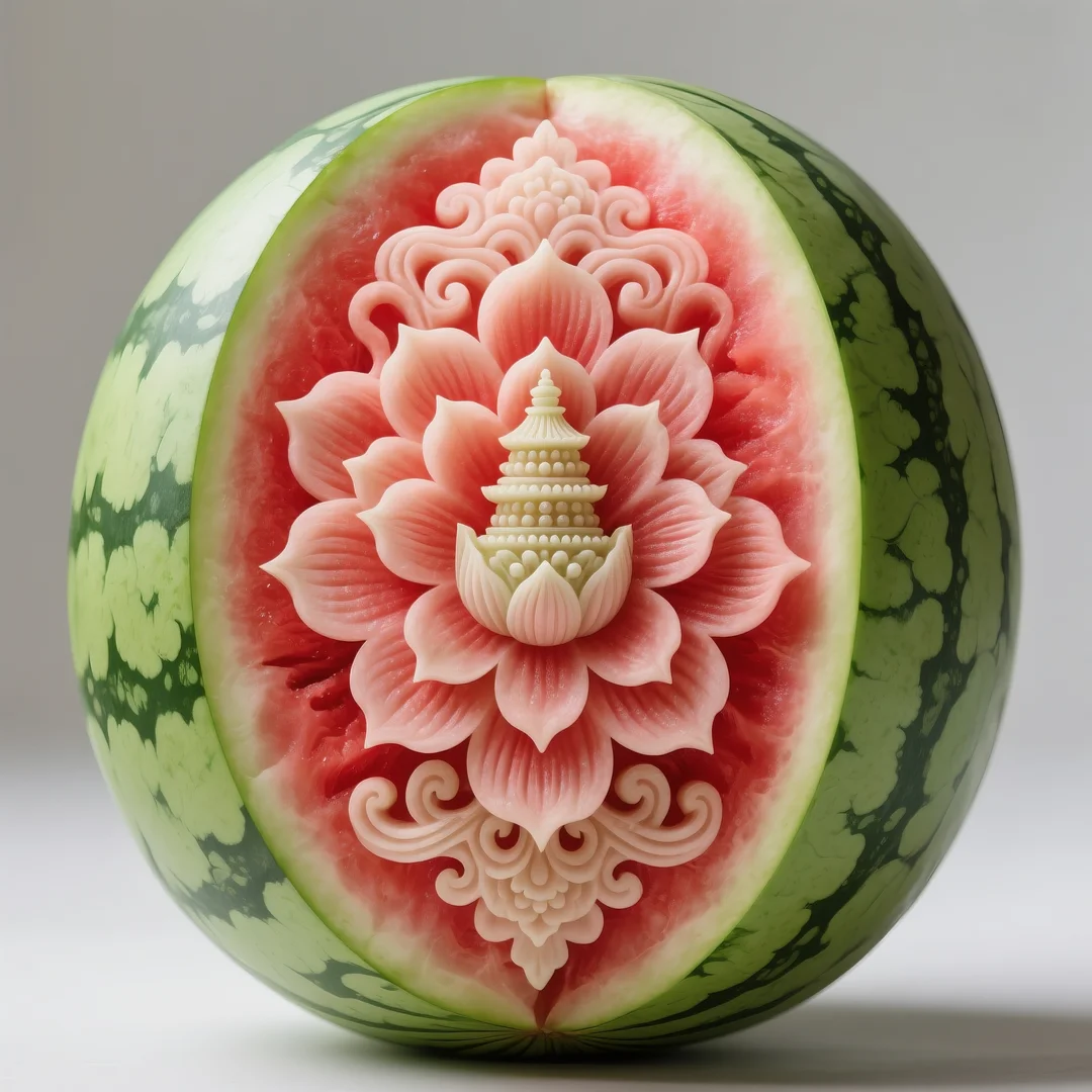 即梦AI 【水果】【西瓜】| 炎炎夏日，来一组赏心悦目的西瓜图案解暑降温，附提示词