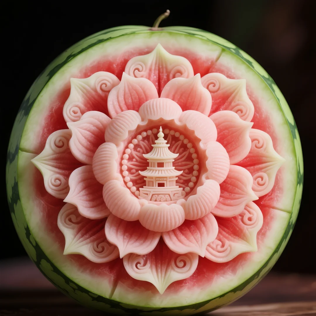 即梦AI 【水果】【西瓜】| 炎炎夏日，来一组赏心悦目的西瓜图案解暑降温，附提示词