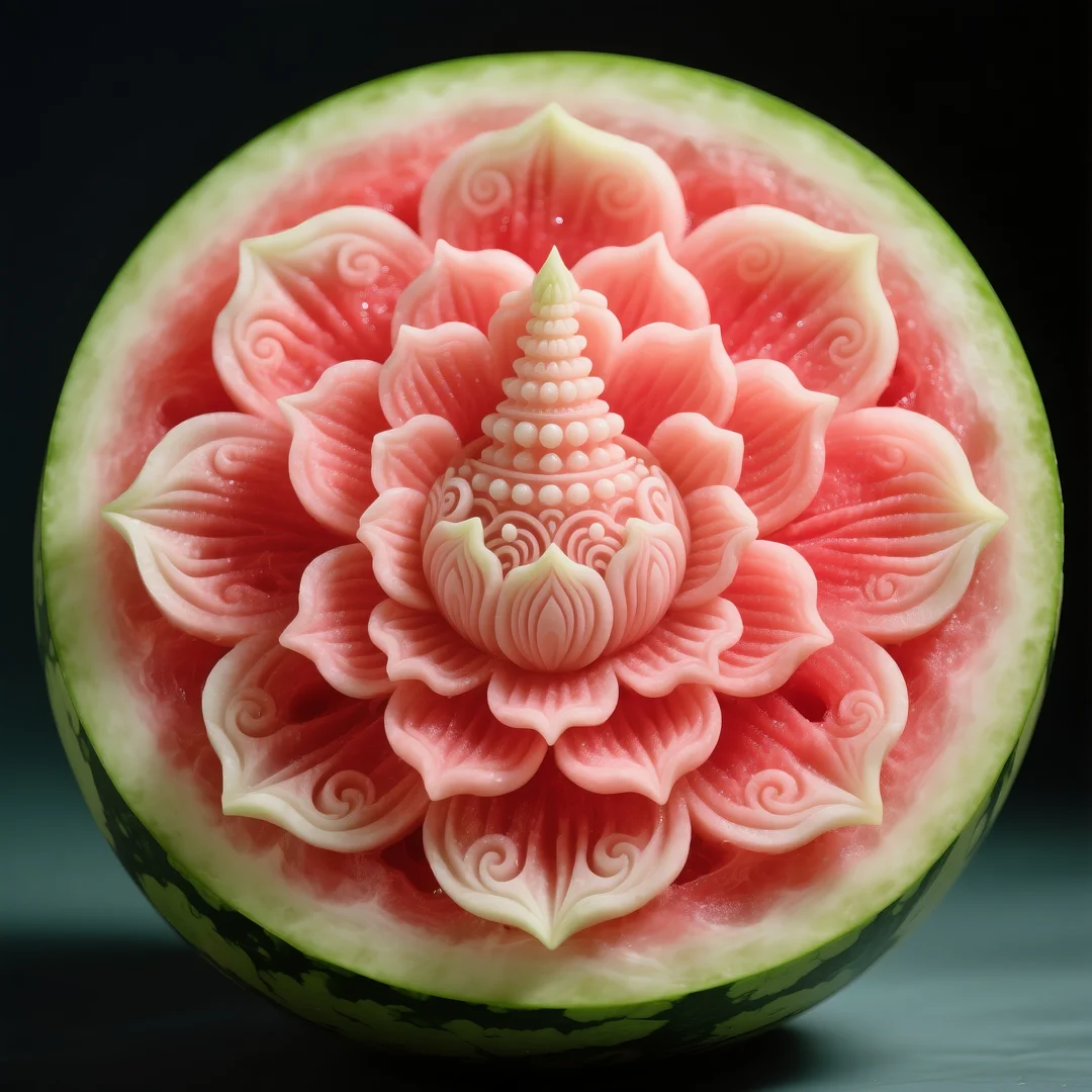 即梦AI 【水果】【西瓜】| 炎炎夏日，来一组赏心悦目的西瓜图案解暑降温，附提示词