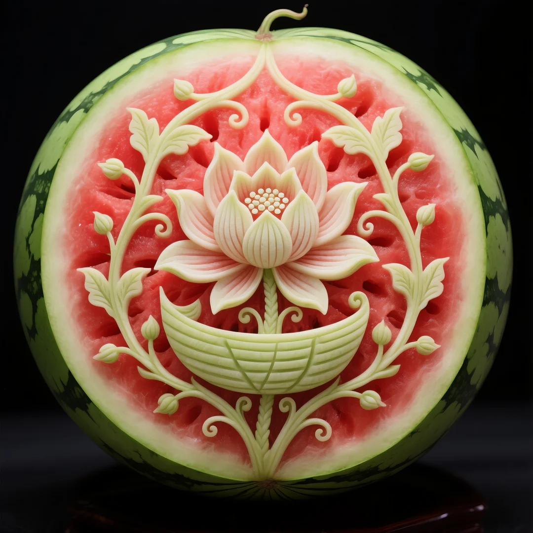 即梦AI 【水果】【西瓜】| 炎炎夏日，来一组赏心悦目的西瓜图案解暑降温，附提示词