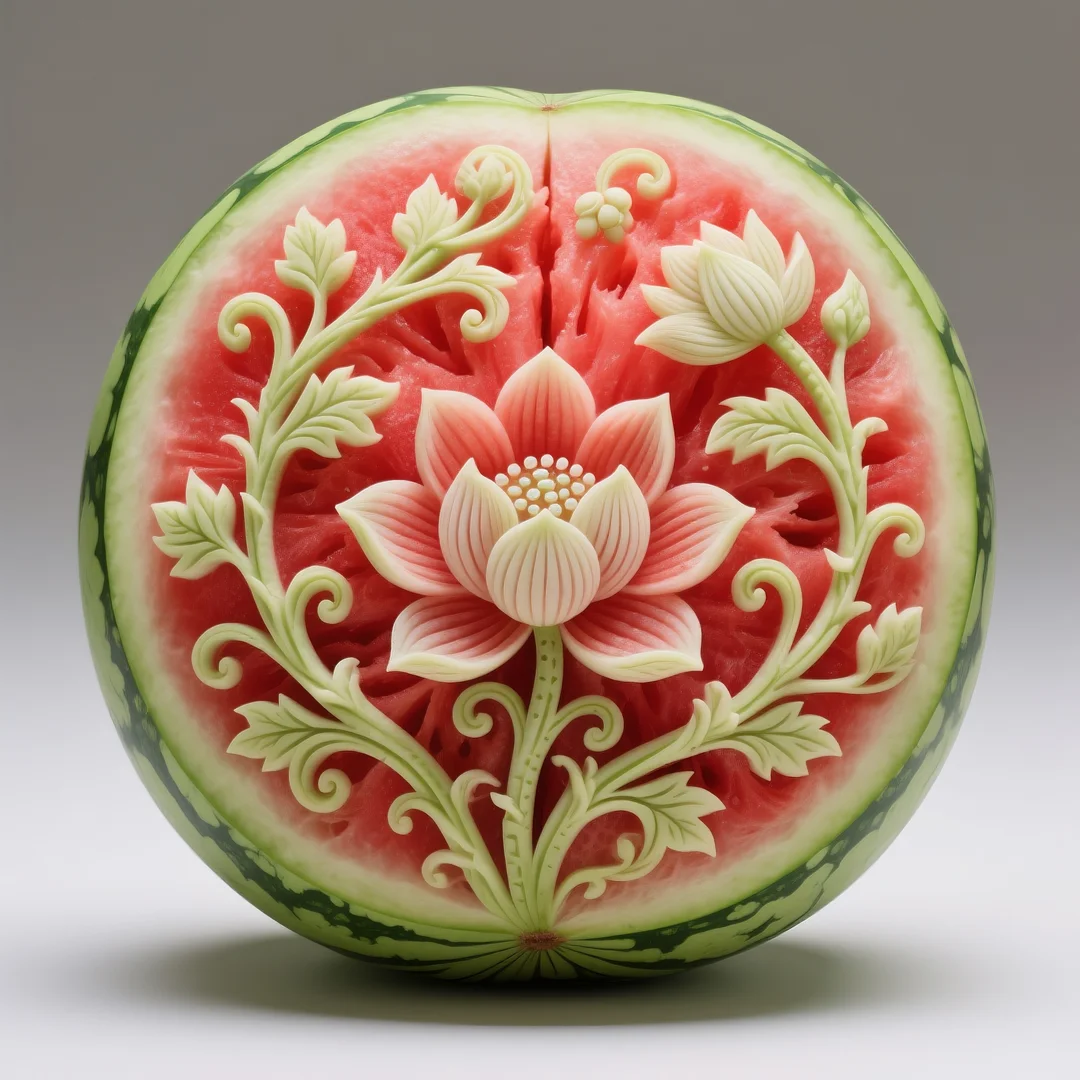 即梦AI 【水果】【西瓜】| 炎炎夏日，来一组赏心悦目的西瓜图案解暑降温，附提示词