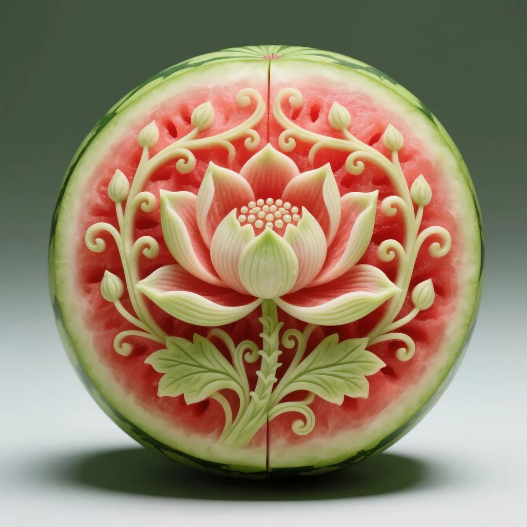 即梦AI 【水果】【西瓜】| 炎炎夏日，来一组赏心悦目的西瓜图案解暑降温，附提示词