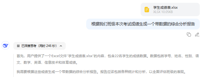 DeepSeek+天工轻松制作班级成绩汇报PPT