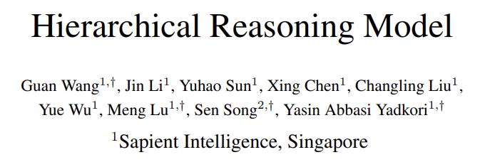 只用2700万参数，这个推理模型超越了DeepSeek和Claude
