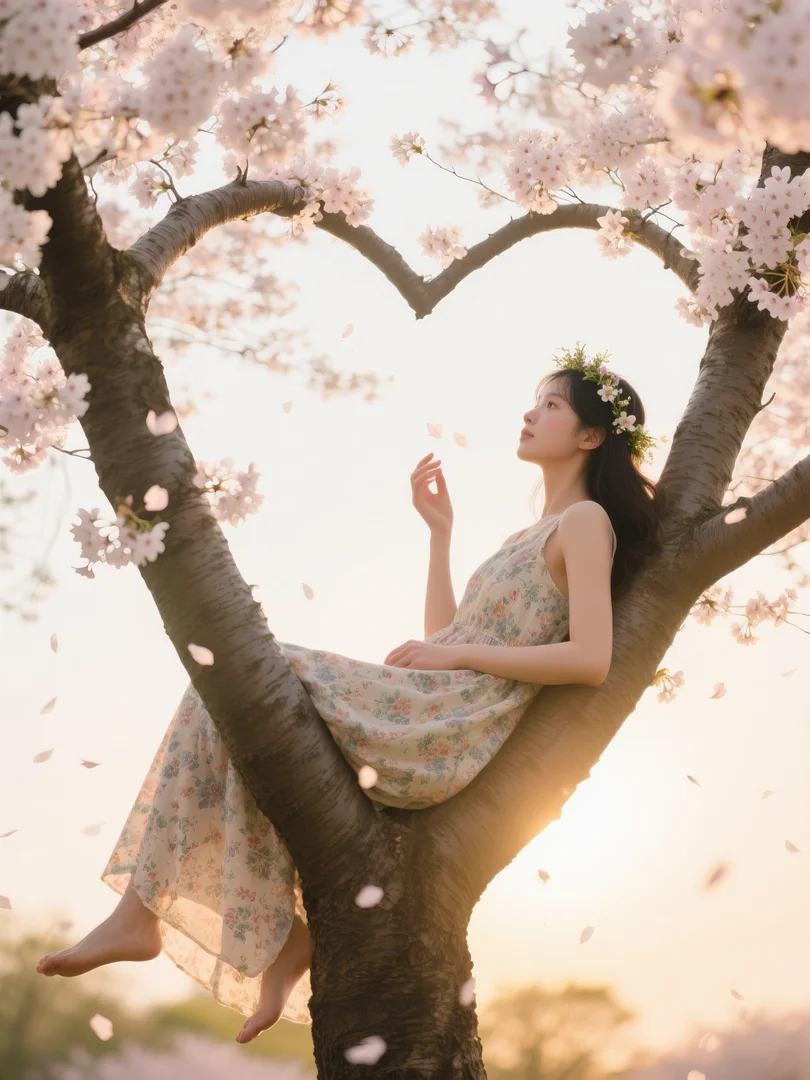 即梦AI 【植物】【树】| 你打卡过这样的爱心树吗？