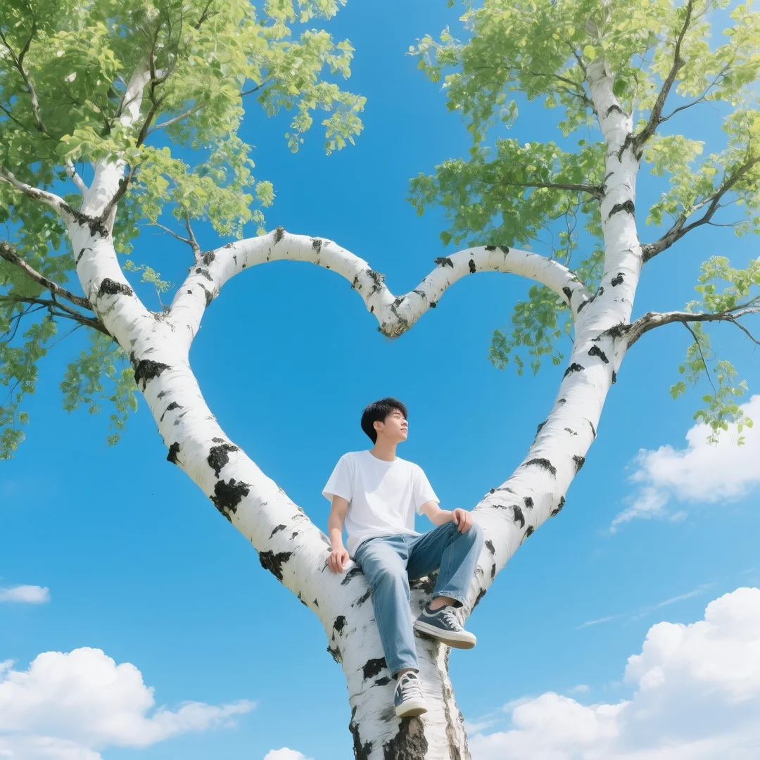 即梦AI 【植物】【树】| 你打卡过这样的爱心树吗？