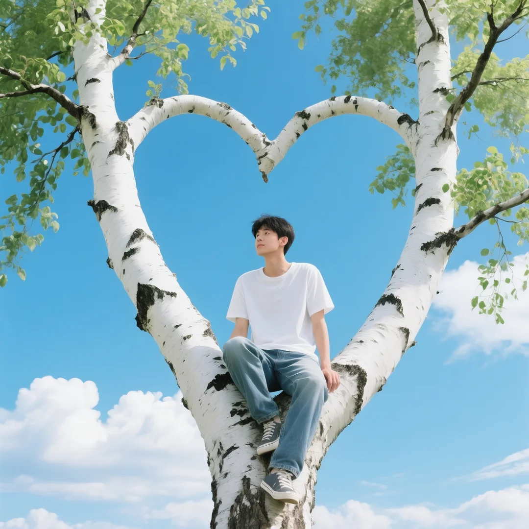 即梦AI 【植物】【树】| 你打卡过这样的爱心树吗？