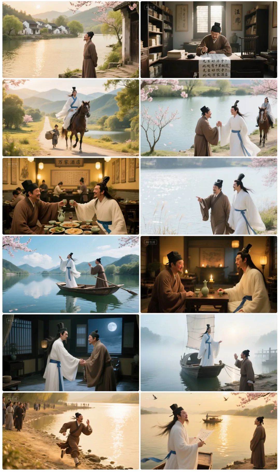 十五分钟，AI助你生成第一人称视角《赠汪伦》短视频（手把手教你玩转AI）