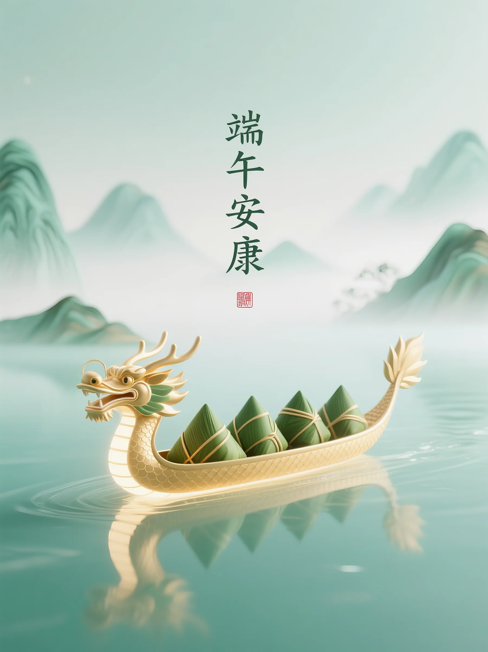 即梦AI 【节日系列】【端午节】| 分享6组不同风格的端午节海报制作，附提示词