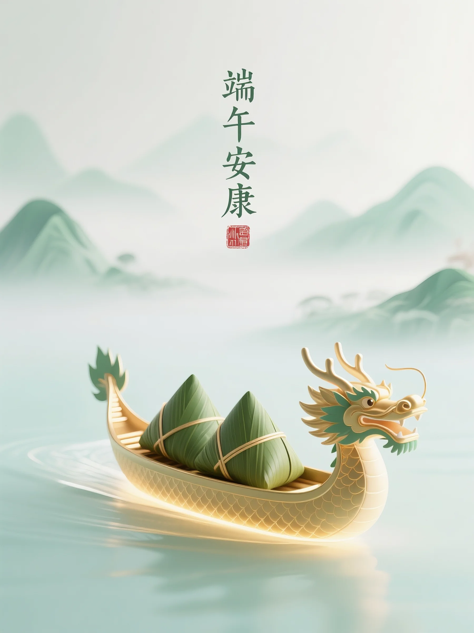 即梦AI 【节日系列】【端午节】| 分享6组不同风格的端午节海报制作，附提示词