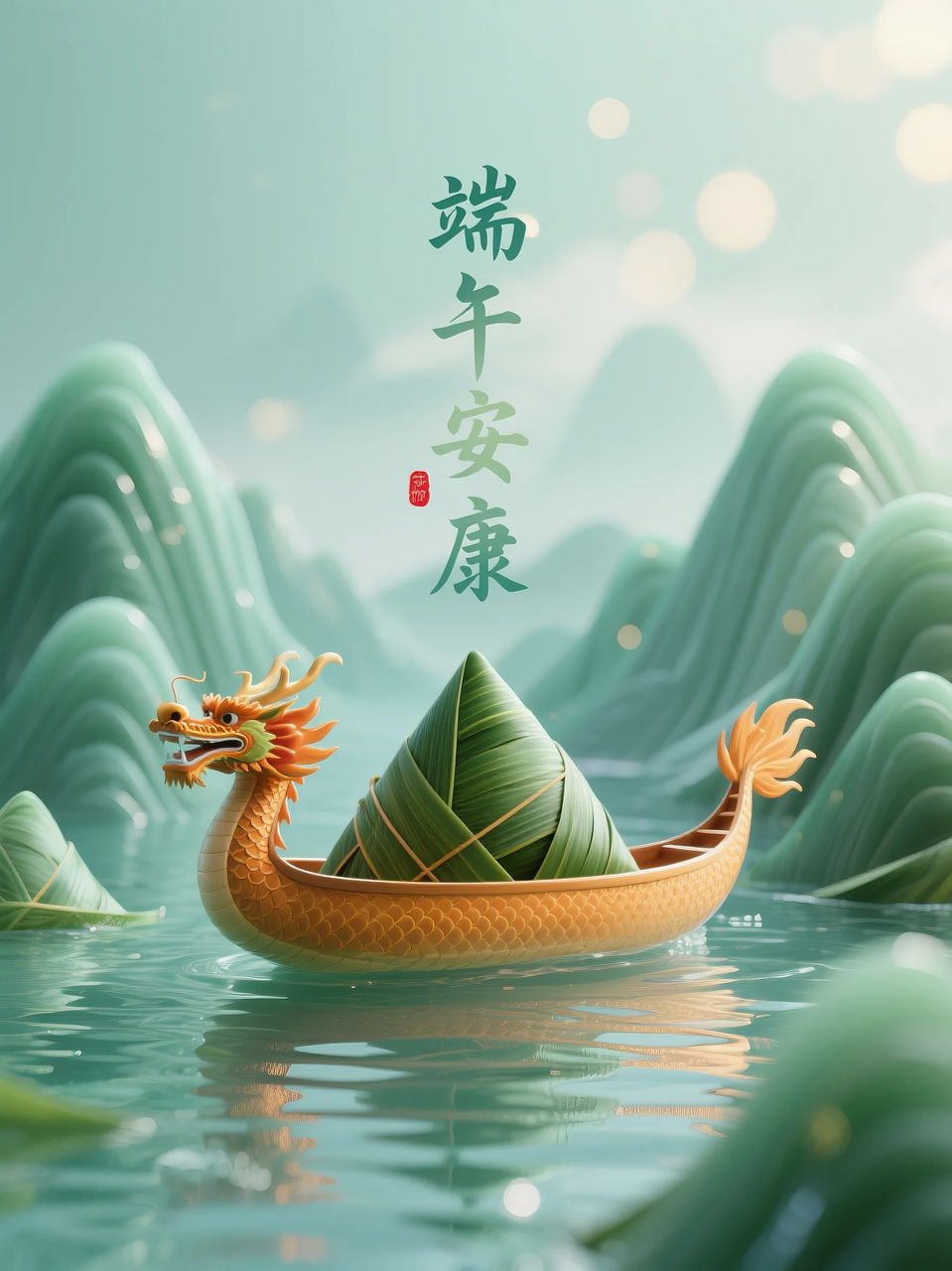 即梦AI 【节日系列】【端午节】| 分享6组不同风格的端午节海报制作，附提示词