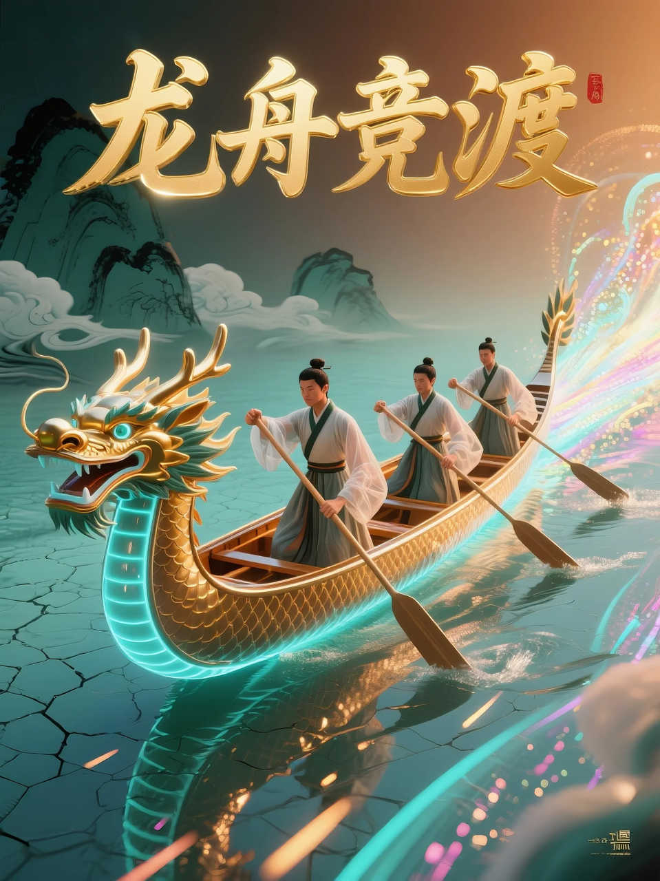 即梦AI 【节日系列】【端午节】| 分享6组不同风格的端午节海报制作，附提示词