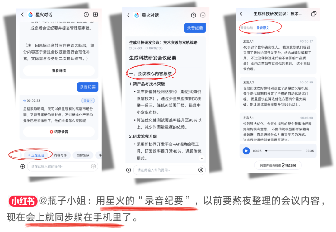 在小红书，发现讯飞星火很“野”的用法