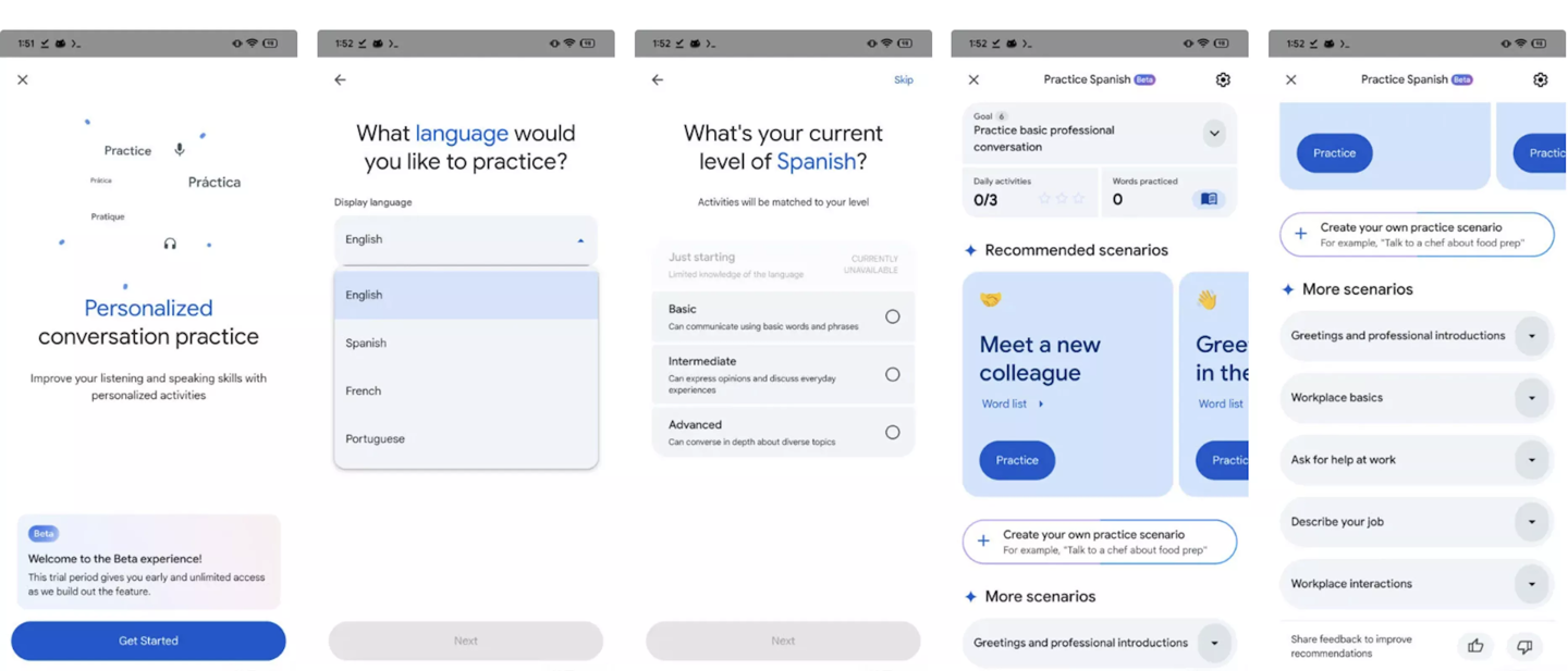 谷歌翻译转型“外语教练”：游戏化教学，AI 定制课程帮你突击场景交流