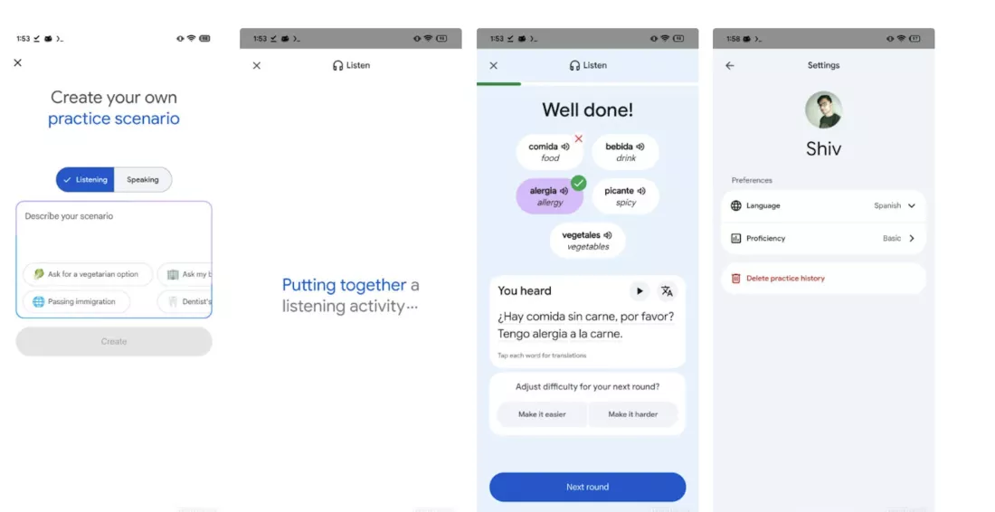 谷歌翻译转型“外语教练”：游戏化教学，AI 定制课程帮你突击场景交流