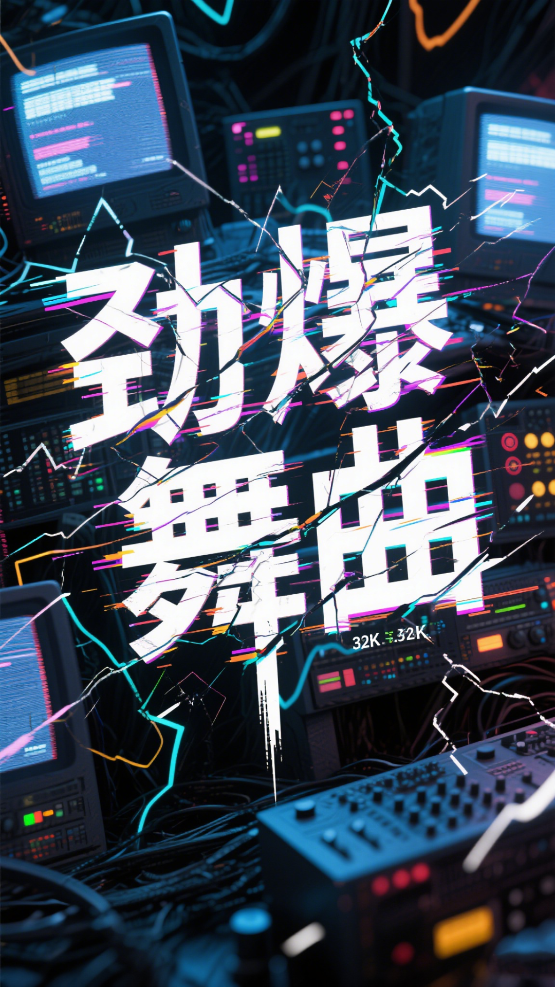 即梦3.0风格各异的字体设计：从印章到赛博哥特的精彩呈现！（示例图片+提示词）