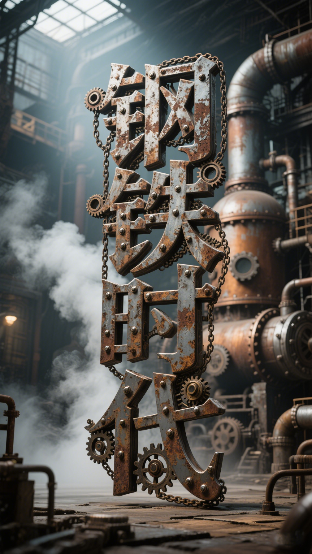 即梦3.0风格各异的字体设计：从印章到赛博哥特的精彩呈现！（示例图片+提示词）