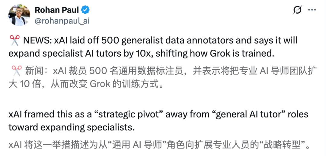 马斯克深夜挥刀，Grok幕后员工1/3失业，谷歌AI靠人肉堆起，血汗工厂曝光