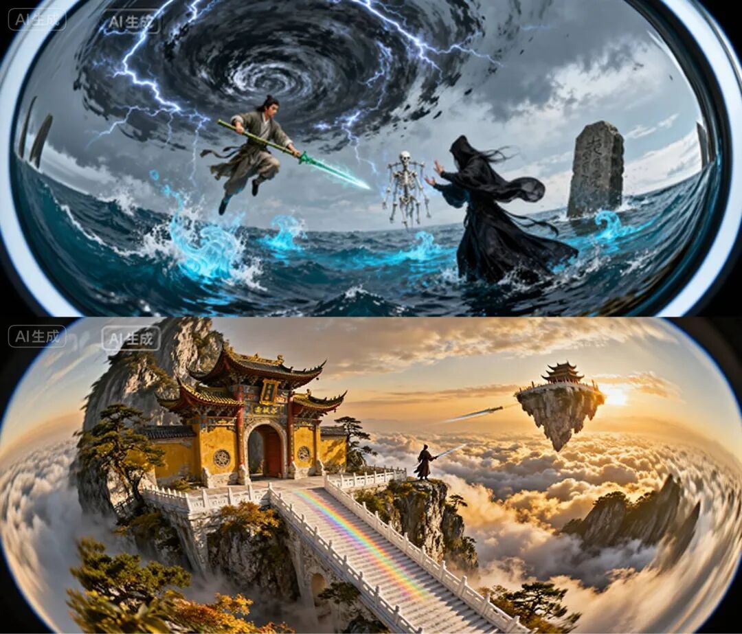 太香了！DeepSeek＋豆包／即梦生成VR全景穿梭PPT，真的太好用了