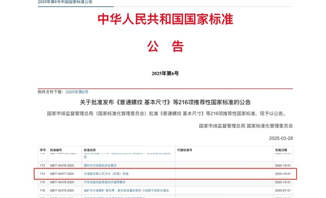 海尔主导!中国磁气悬浮空调国标10月1日起实施