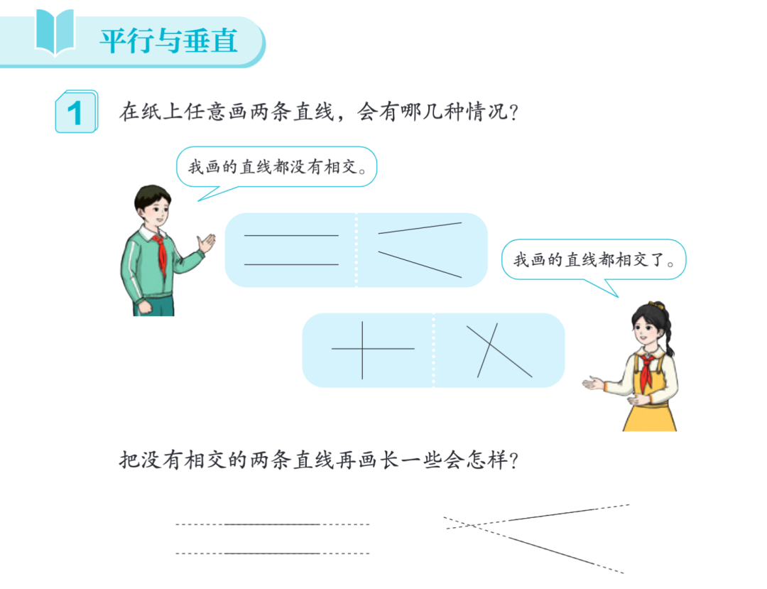AI应用｜在纸上任意画两条直线，会有哪几种情况？