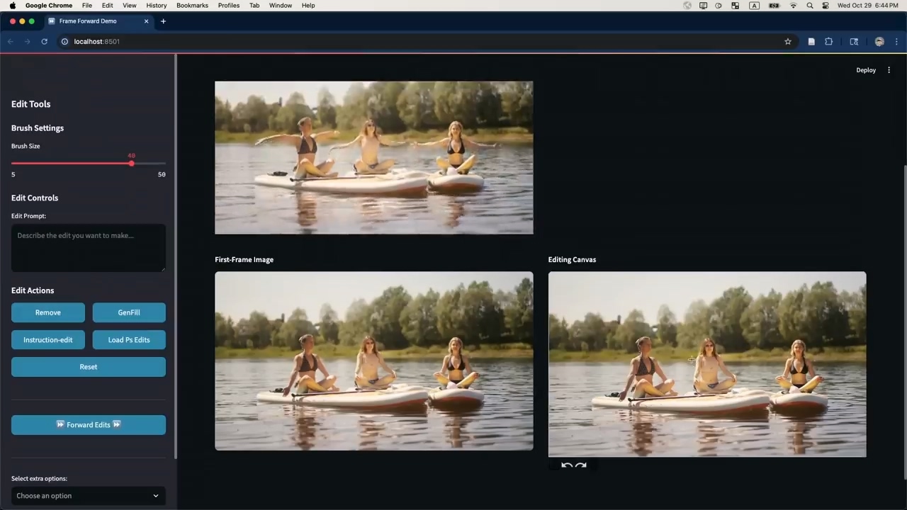 Adobe 演示 AI 黑科技：改一帧，整段视频自动同步编辑