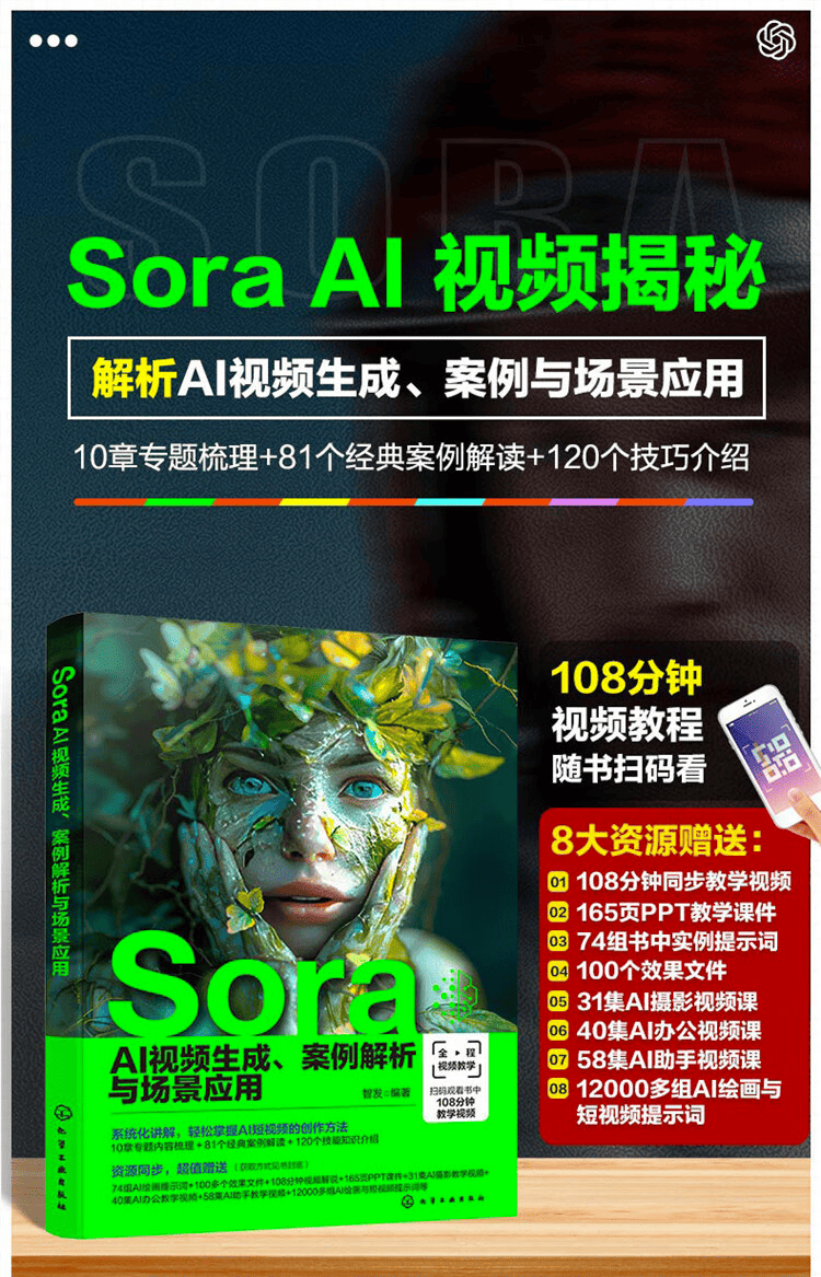 《Sora AI视频生成案例解析与场景应用》