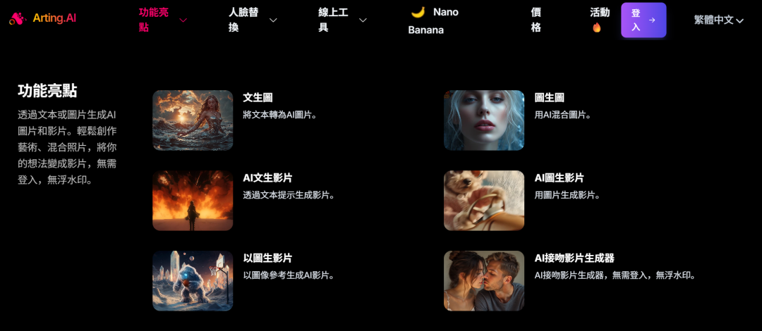 最强免费 AI 工具网站！换脸、生图、Sora去水印等等通通免费！无水印！无需登录！