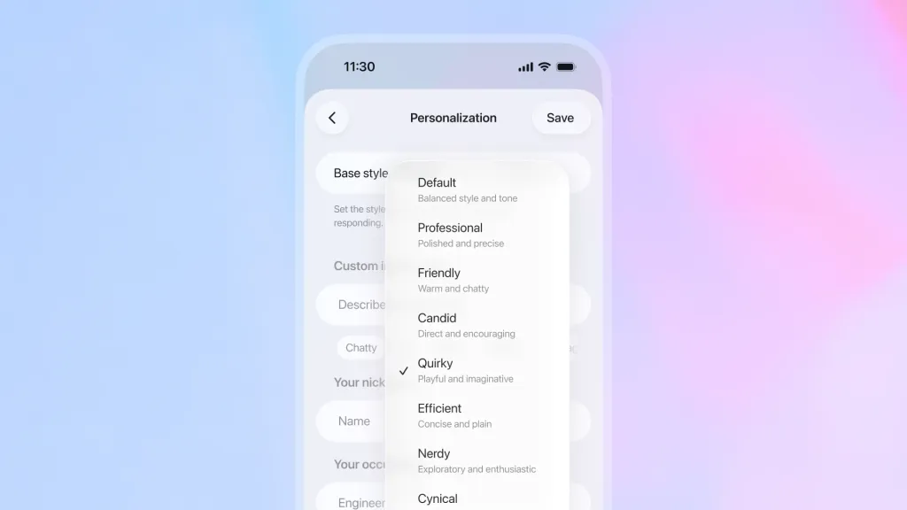 OpenAI发布GPT-5.1：优秀的AI不仅应该智能，还应该让对话变得愉快