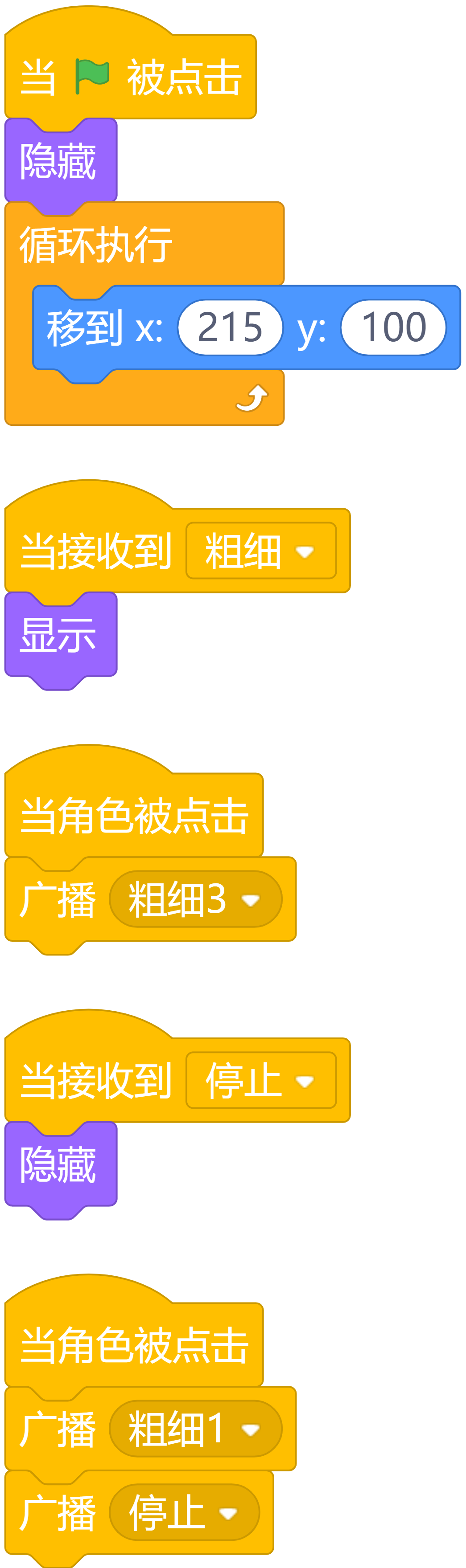 Scratch图形化编程-趣味作品分享之六（超适合画笔模块的入门学习）