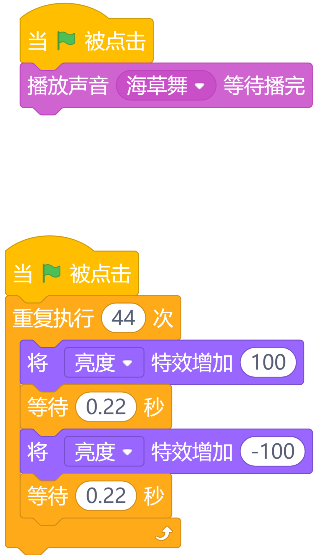 Scratch图形化编程-趣味作品分享之五（超简单）