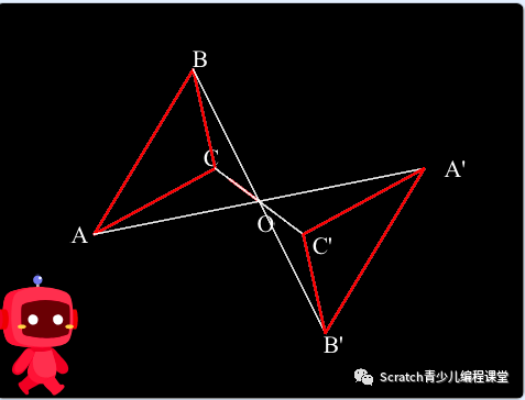 优秀课程案例：使用Scratch绘制初中数学中心对称图形！
