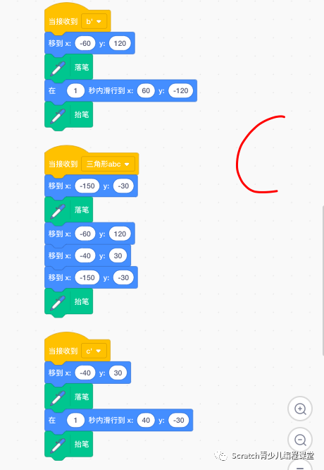 优秀课程案例：使用Scratch绘制初中数学中心对称图形！