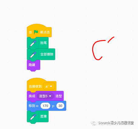 优秀课程案例：使用Scratch绘制初中数学中心对称图形！
