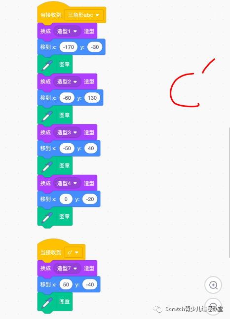 优秀课程案例：使用Scratch绘制初中数学中心对称图形！