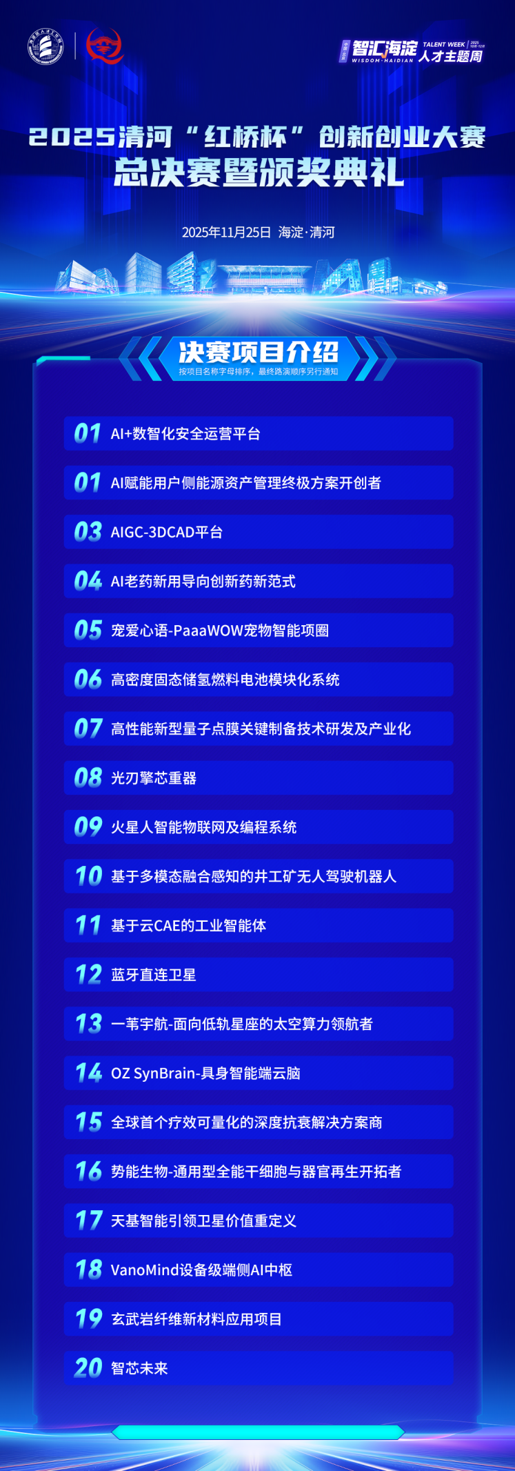 智汇清河 创见未来 2025清河“红桥杯”创新创业大赛总决赛11月25日巅峰启幕