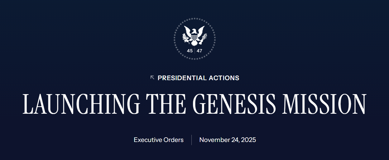 美国启动人工智能“创世纪计划”，称其紧迫性和雄心与“曼哈顿计划”相当