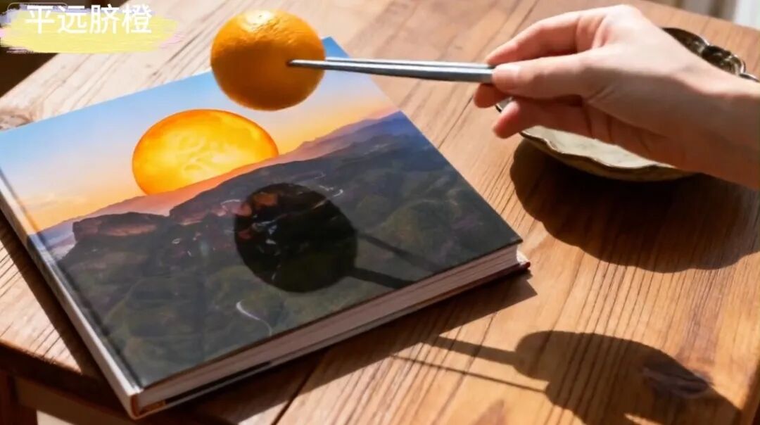 这颗征服我味蕾的橙子，被我做成了一支“橙”意满满的AI宣传片