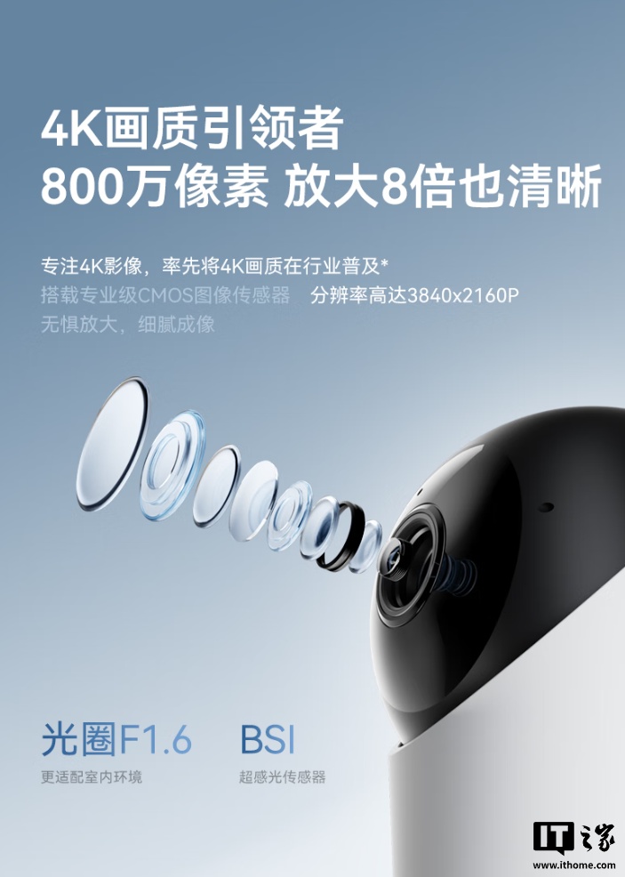 到手价 231.11 元：鸿蒙智选海雀智能摄像头 5i 4K 版开启预售，支持 360° 旋转、10 米红外夜视