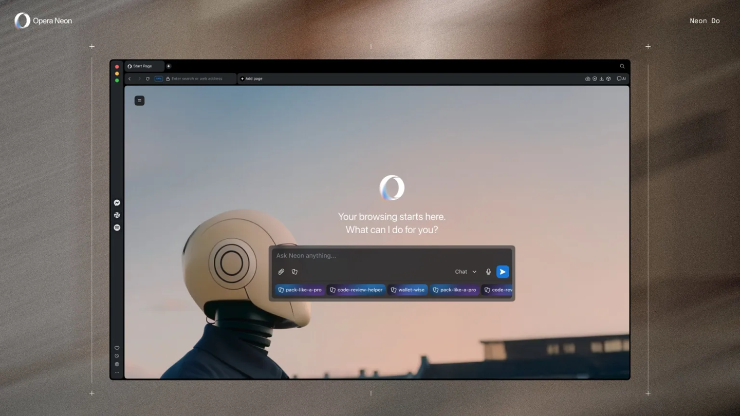 Opera“AI 智能体浏览器”Neon 上线：月费 19.9 美元，号称每周都有大变化
